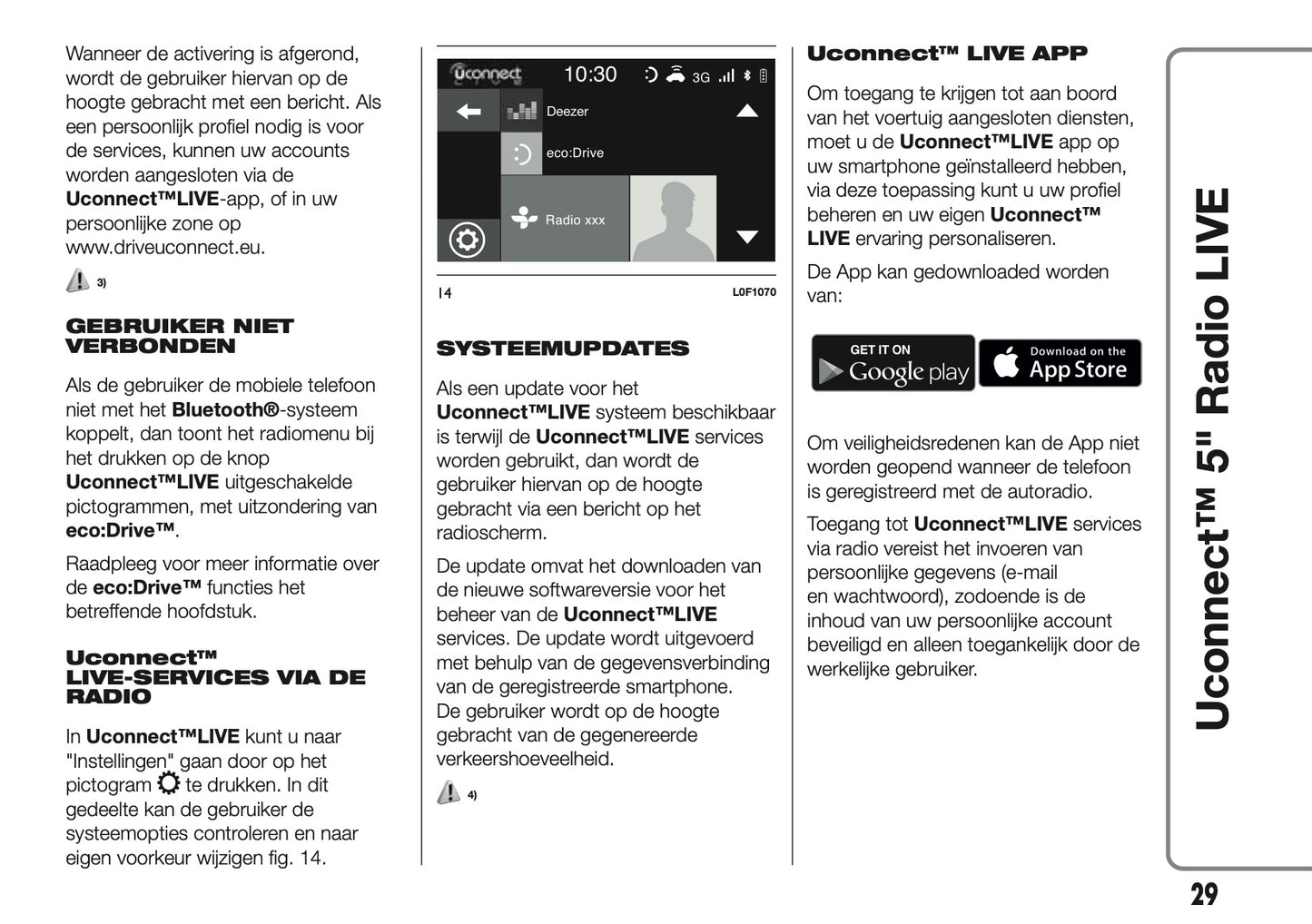 2017-2018 Abarth 500/595/695 Uconnect 5.0 Radio Infotainment Manual | Dutch