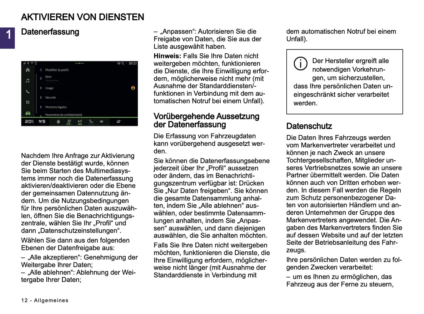 2024-2025 Dacia Media Nav Live Infotainment Anleitung | Deutsch