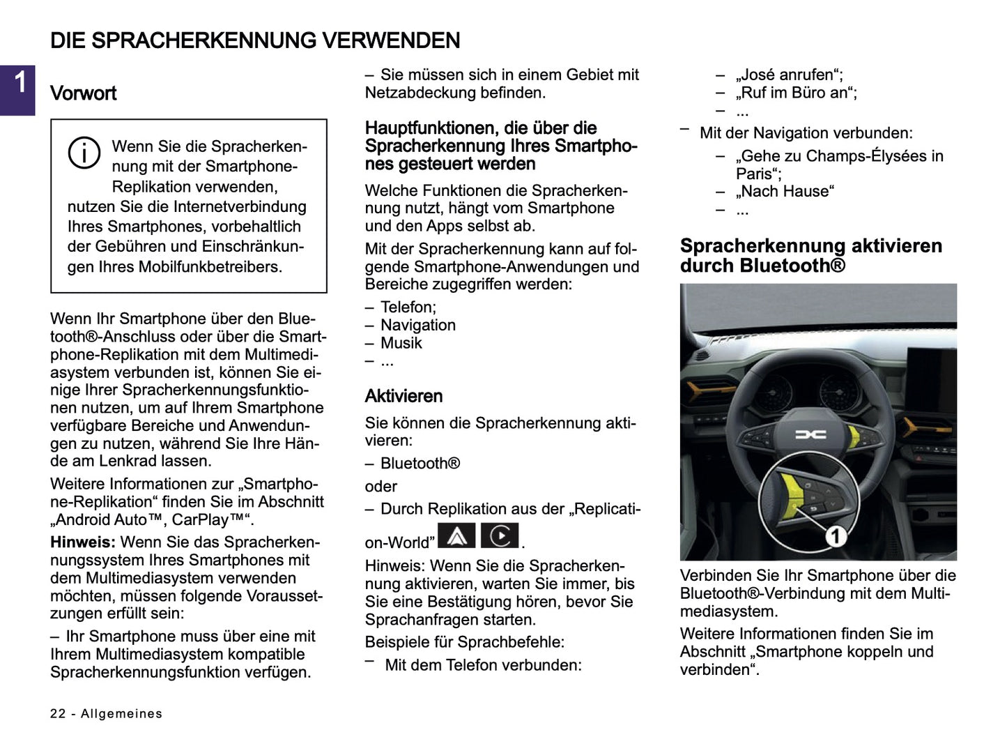 2024-2025 Dacia Media Nav Live Infotainment Anleitung | Deutsch