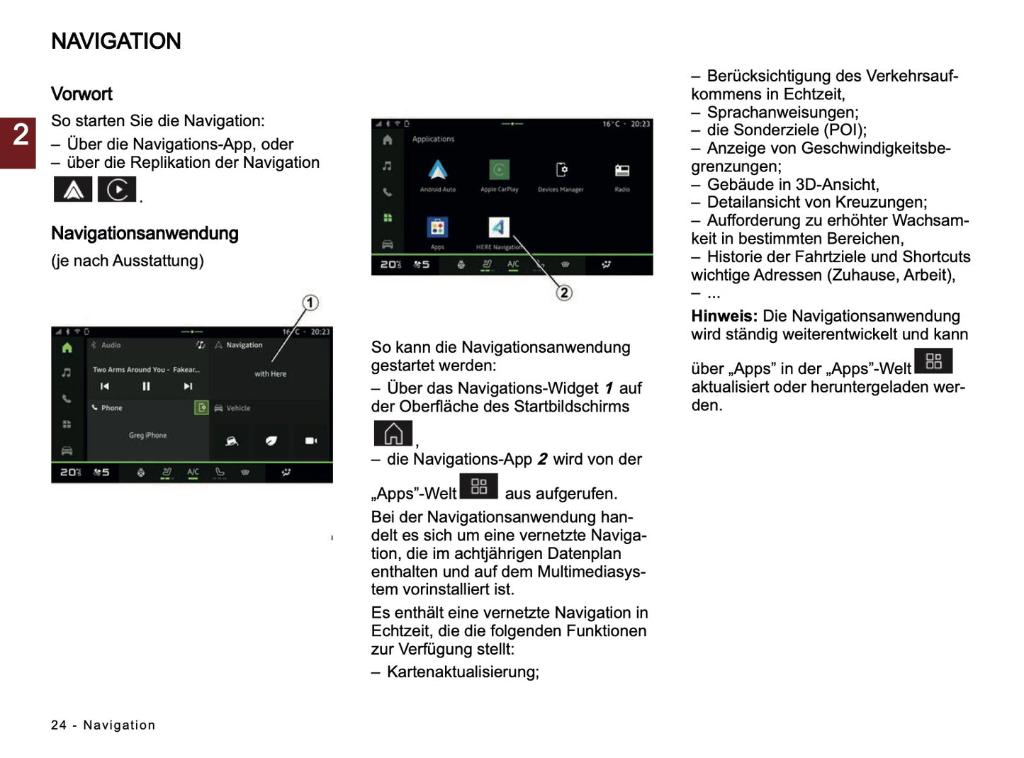 2024-2025 Dacia Media Nav Live Infotainment Anleitung | Deutsch