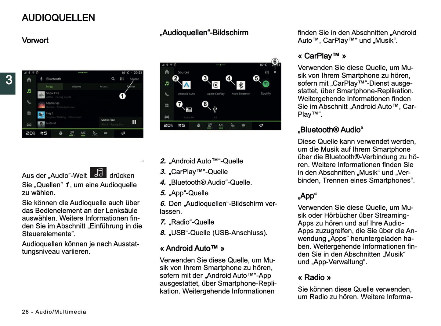 2024-2025 Dacia Media Nav Live Infotainment Anleitung | Deutsch