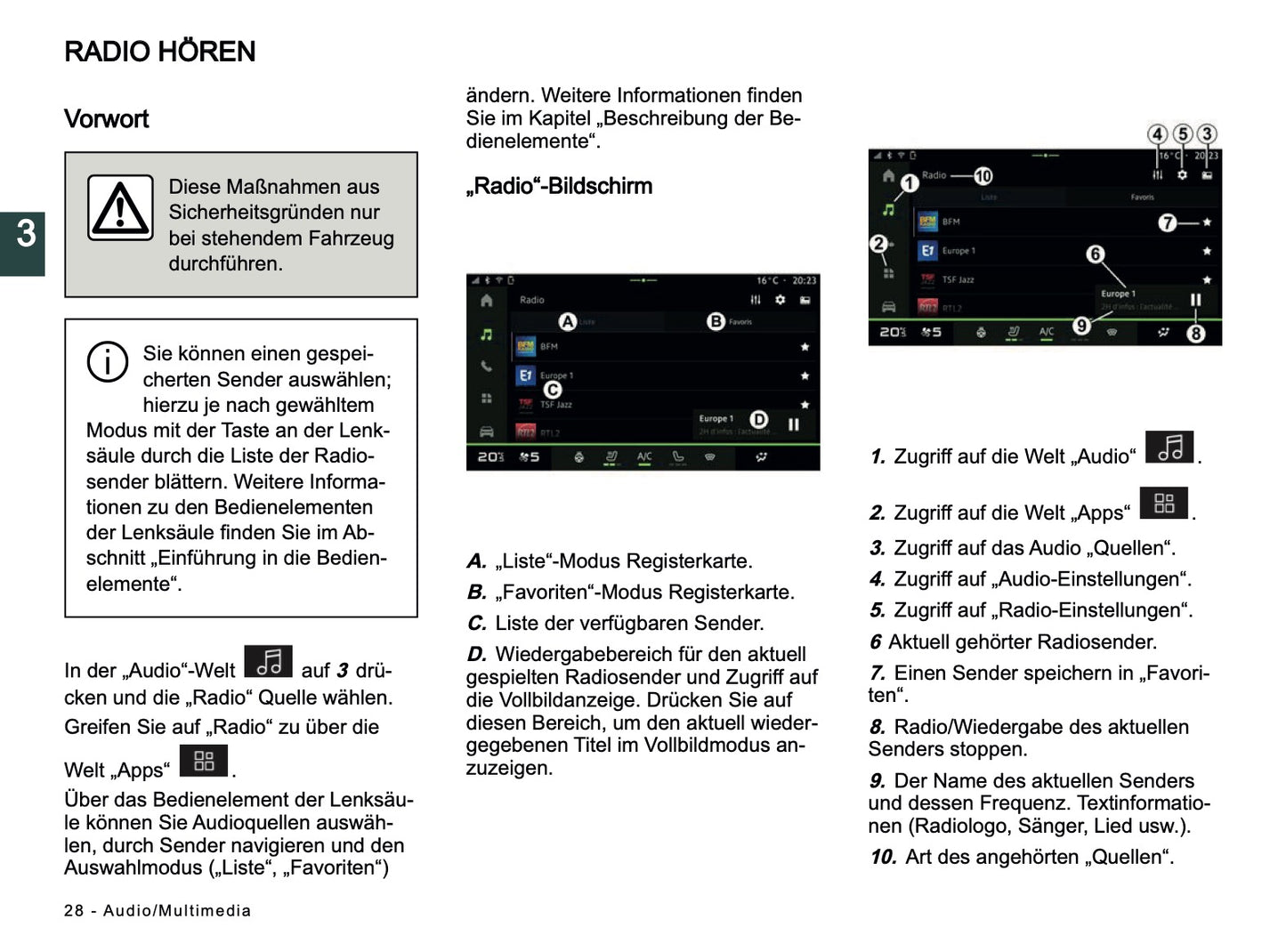 2024-2025 Dacia Media Nav Live Infotainment Anleitung | Deutsch