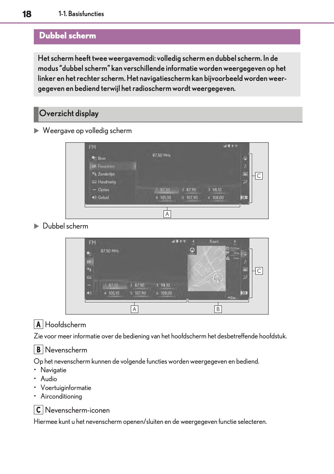2021-2023 Lexus LC 500 Convertible Navigation Manual | Dutch