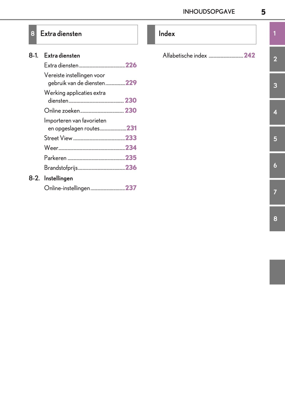 2021-2023 Lexus LC 500 Convertible Navigation Manual | Dutch