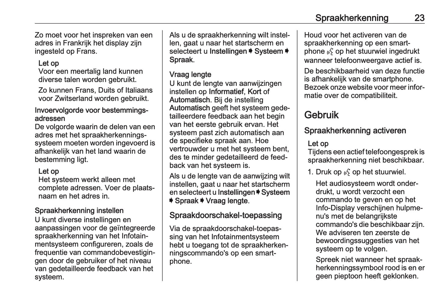 2020-2021 Opel Insignia Infotainment Manual | Dutch