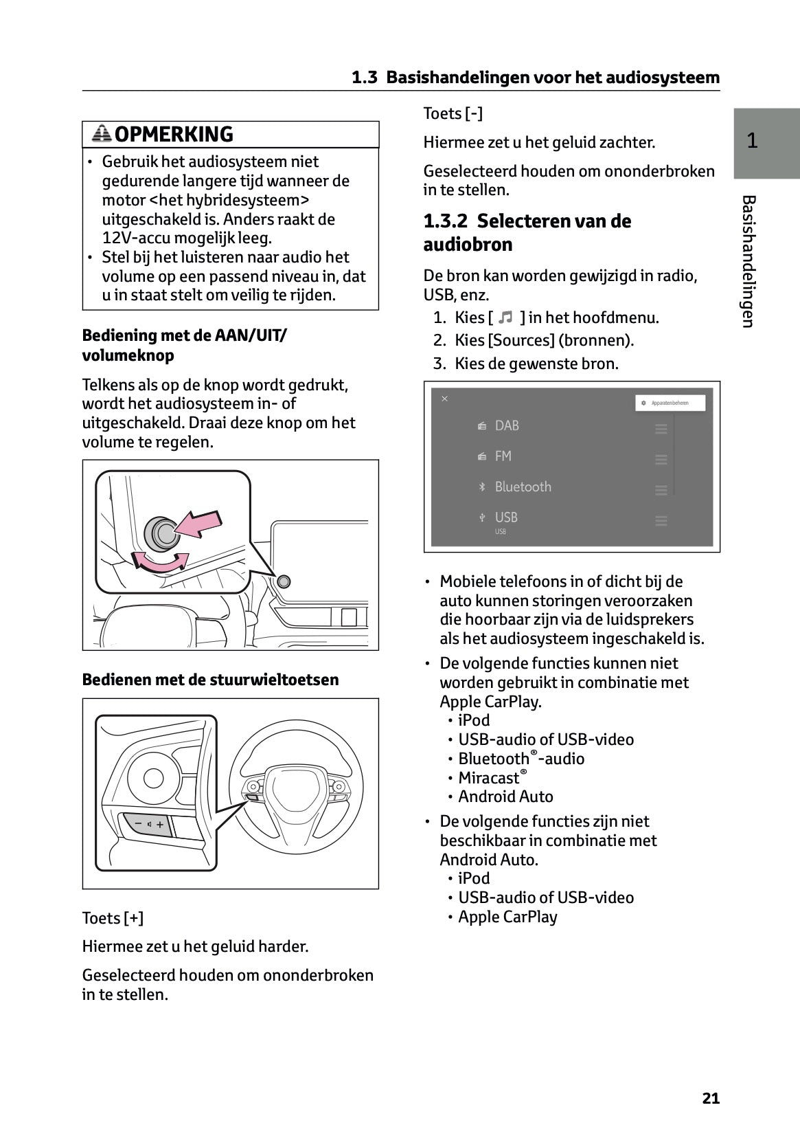2023-2024 Toyota RAV4/RAV4 Hybrid Infotainment Manual | Dutch