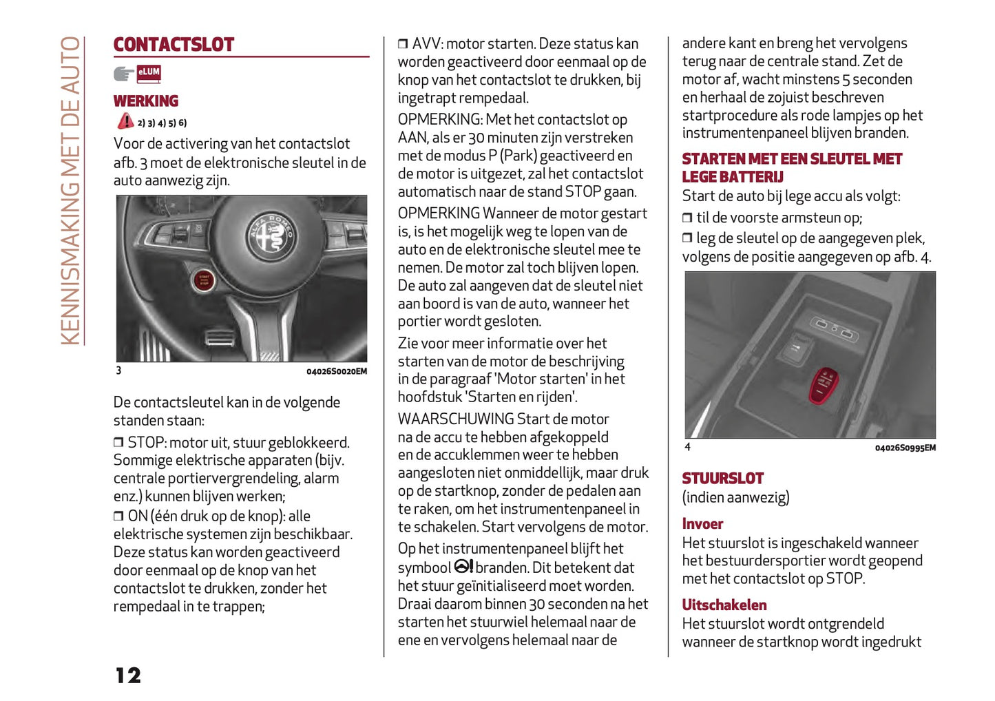 2021-2025 Alfa Romeo Giulia GTA/GTAm Owner's Manual | Dutch