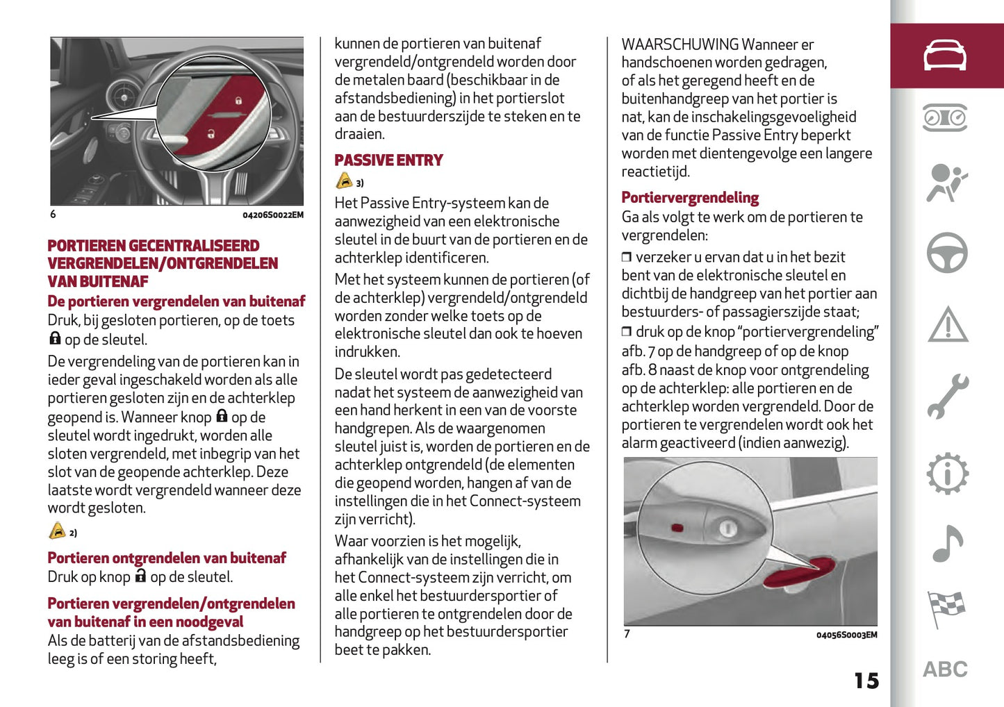 2021-2025 Alfa Romeo Giulia GTA/GTAm Owner's Manual | Dutch