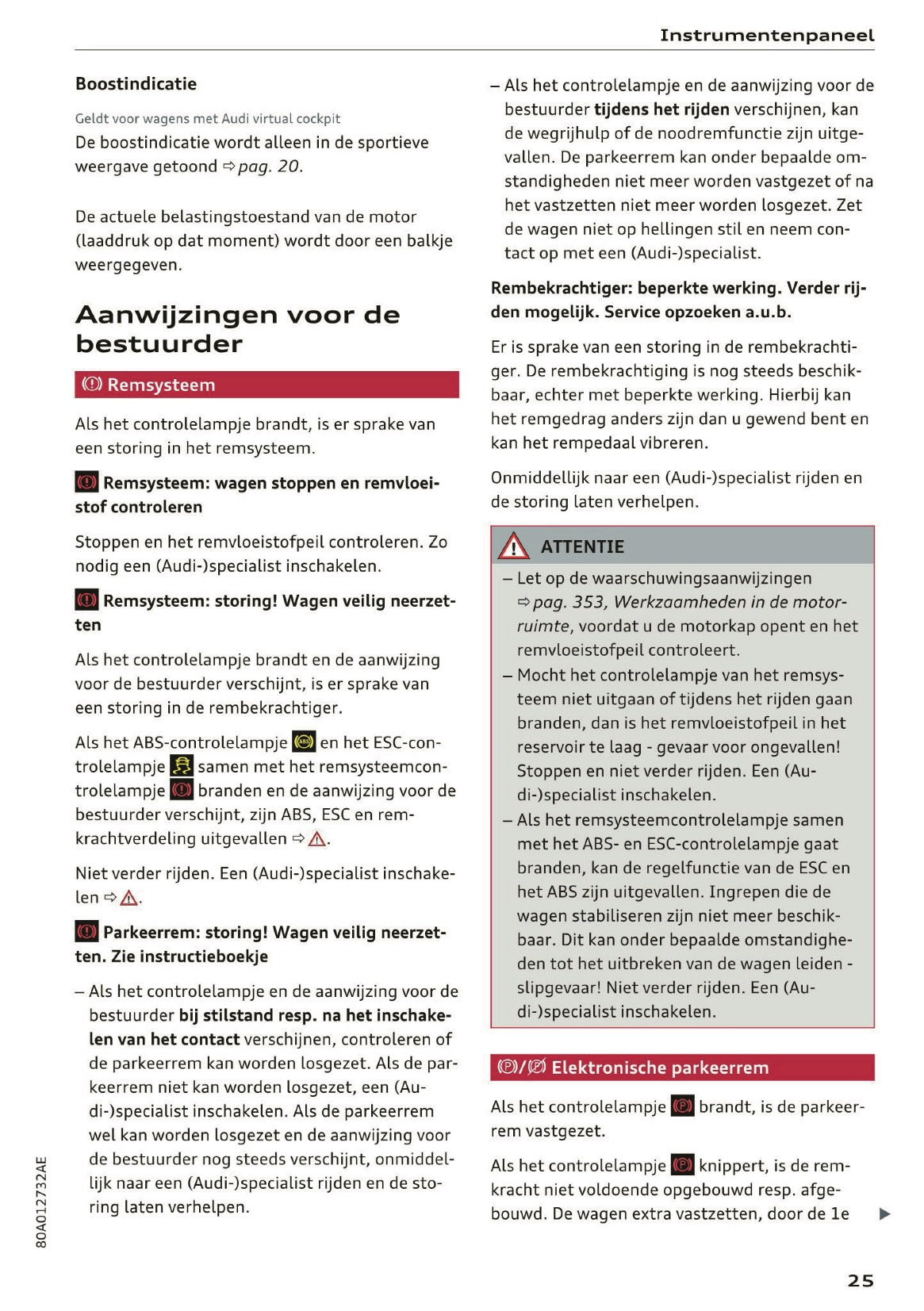 2018 Audi Q5 / SQ5 Owner's Manual | Dutch