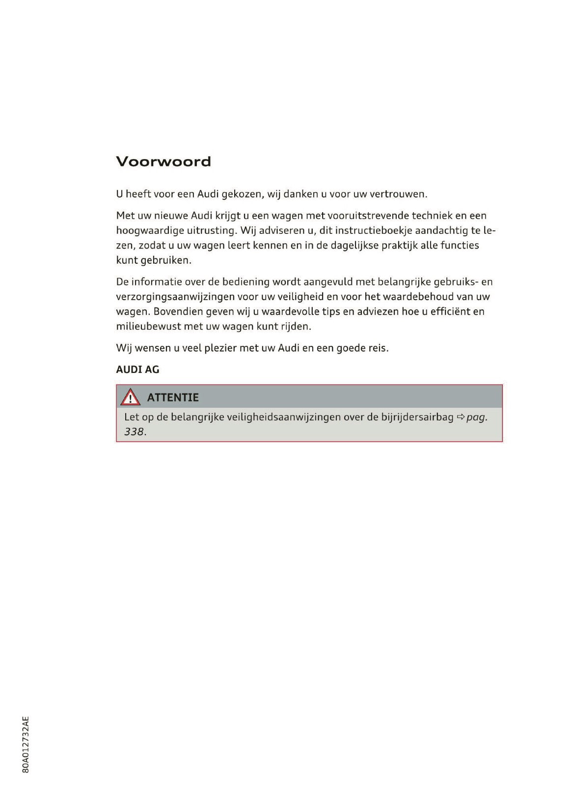 2018 Audi Q5 / SQ5 Owner's Manual | Dutch