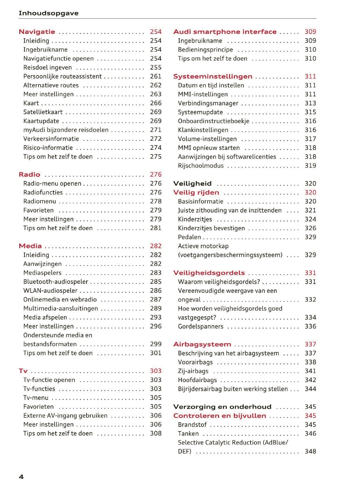 2018 Audi Q5 / SQ5 Owner's Manual | Dutch