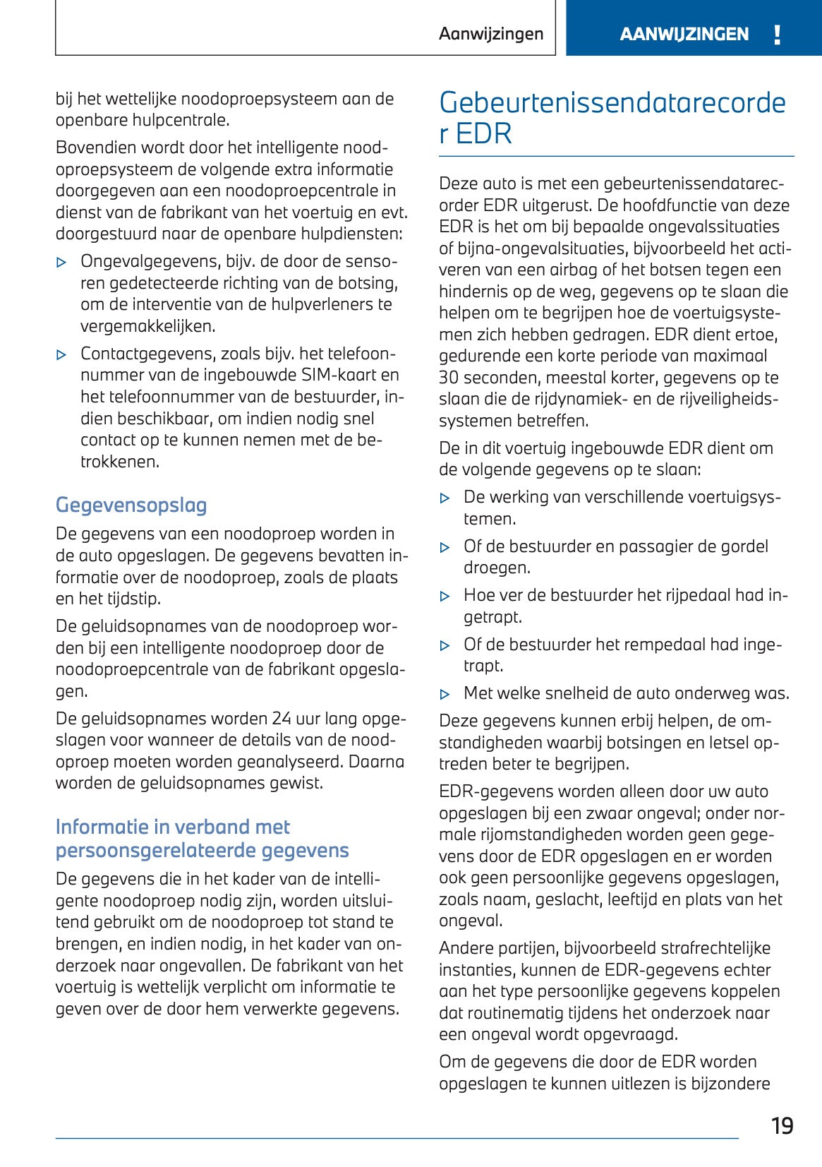 2024 BMW 1 Series Owner's Manual | Dutch
