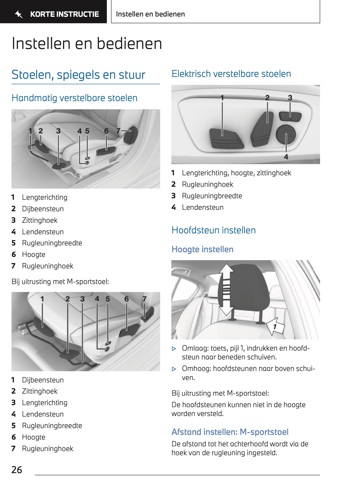 2024 BMW 1 Series Owner's Manual | Dutch