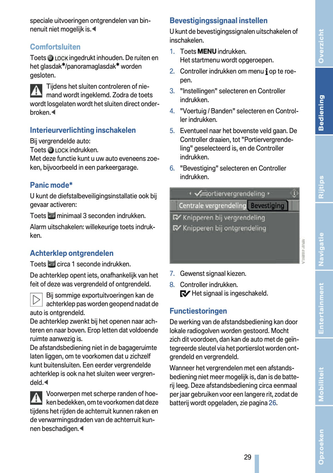2009-2010 BMW X5 Owner's Manual | Dutch