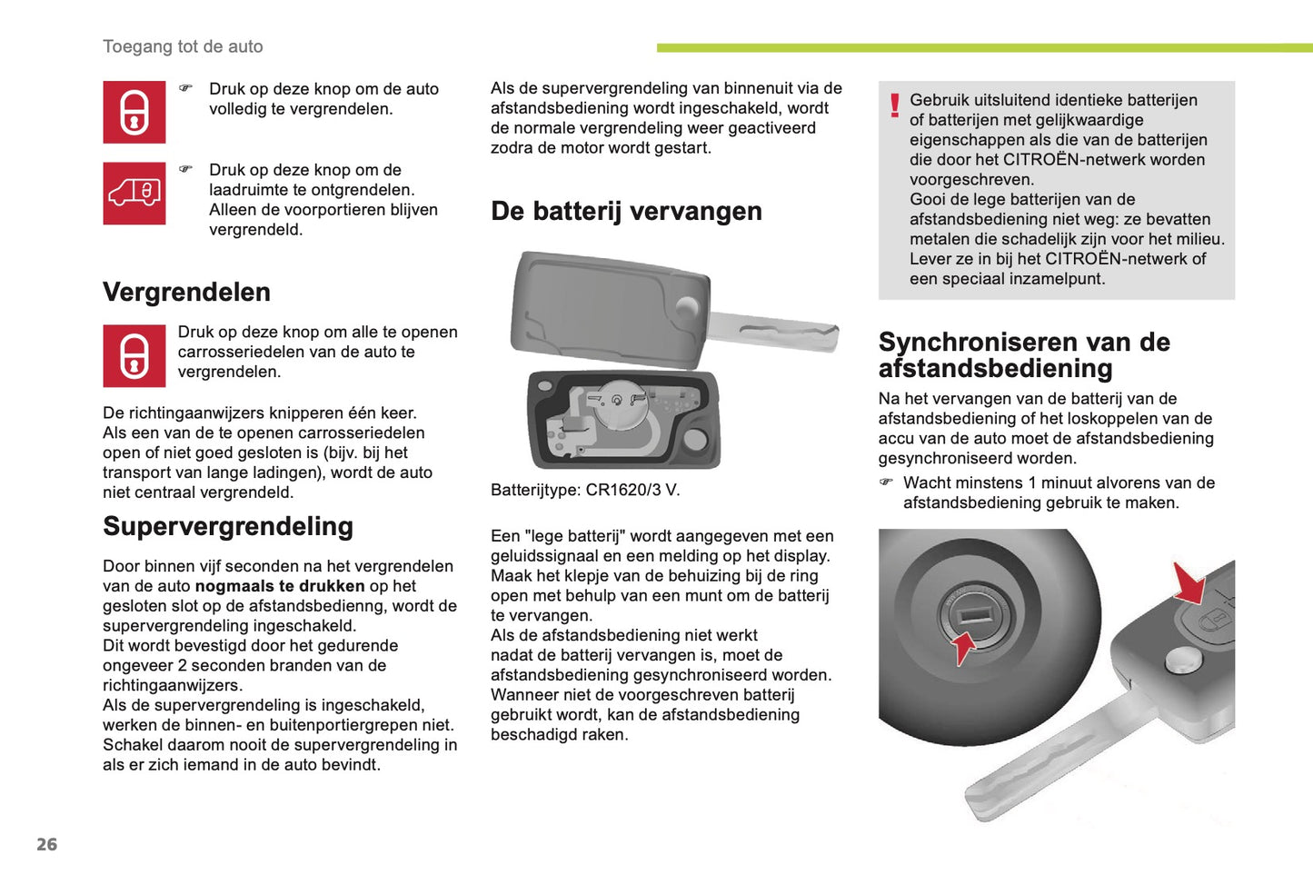 2017-2018 Citroën Berlingo Owner's Manual | Dutch