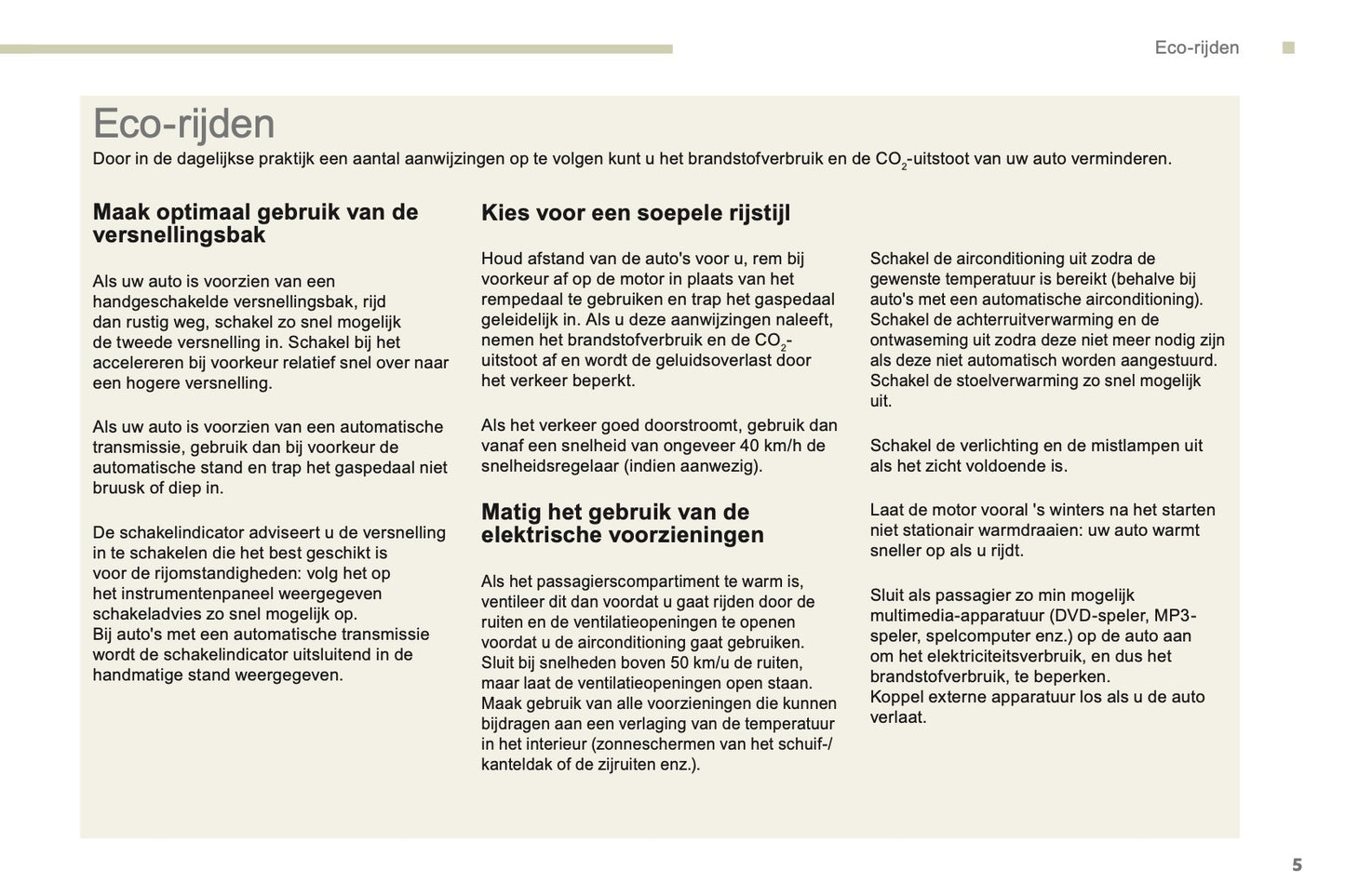 2017-2018 Citroën Berlingo Owner's Manual | Dutch
