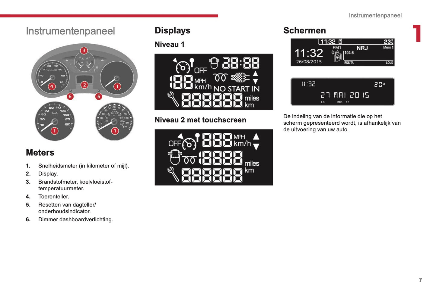 2017-2018 Citroën Berlingo Owner's Manual | Dutch