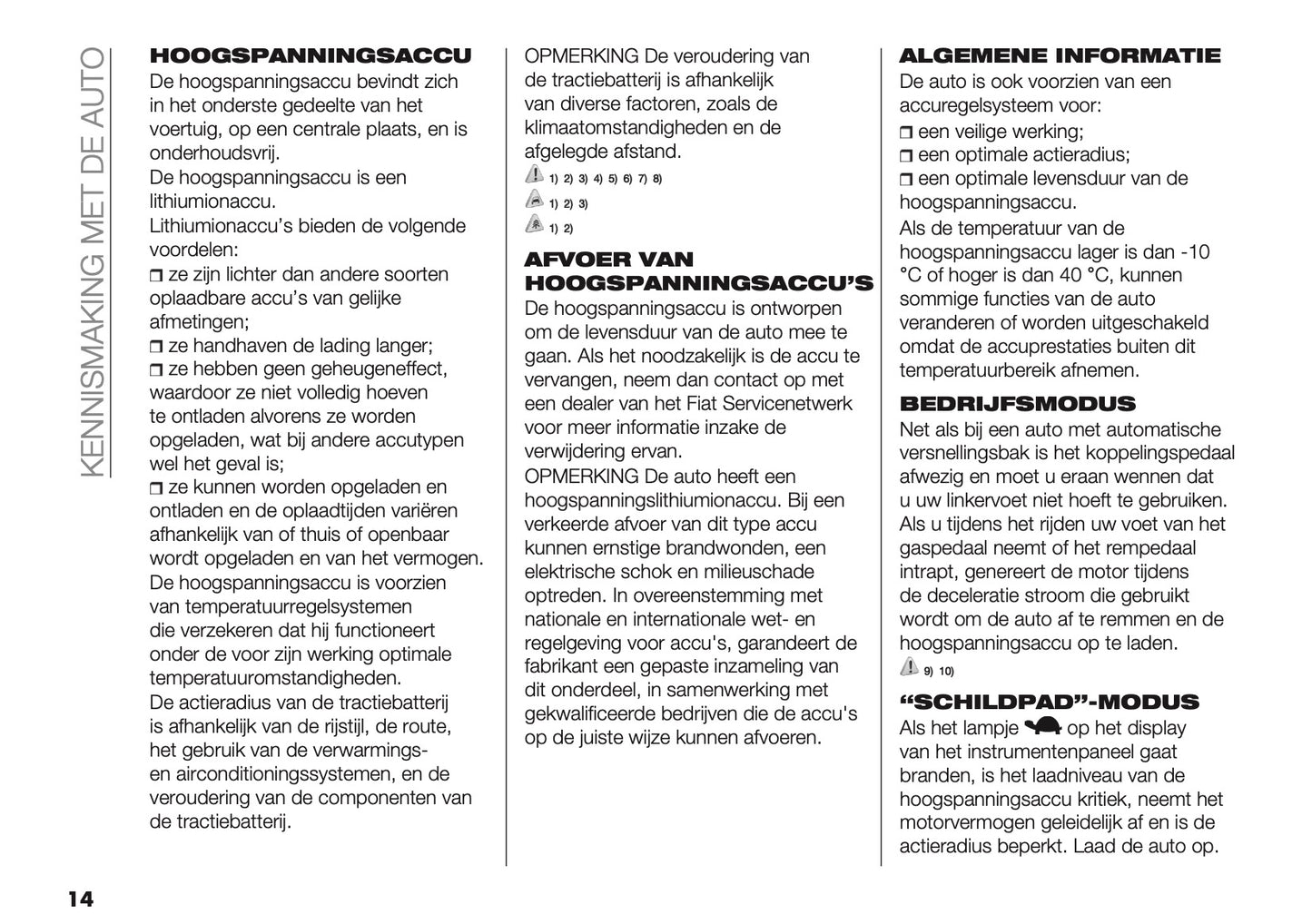 2024-2025 Fiat 600 Owner's Manual | Dutch