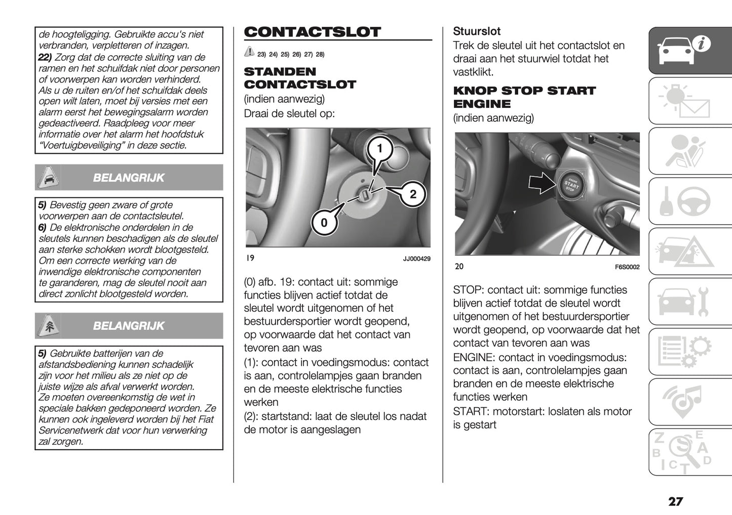 2024-2025 Fiat 600 Owner's Manual | Dutch
