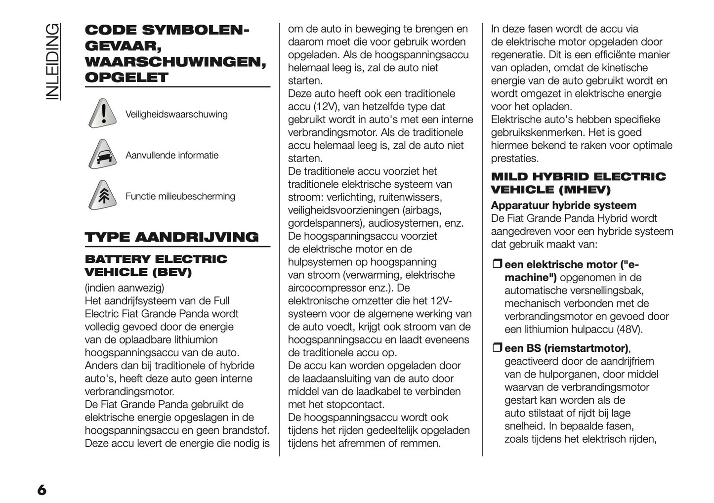 2025 Fiat Grande Panda Owner's Manual | Dutch