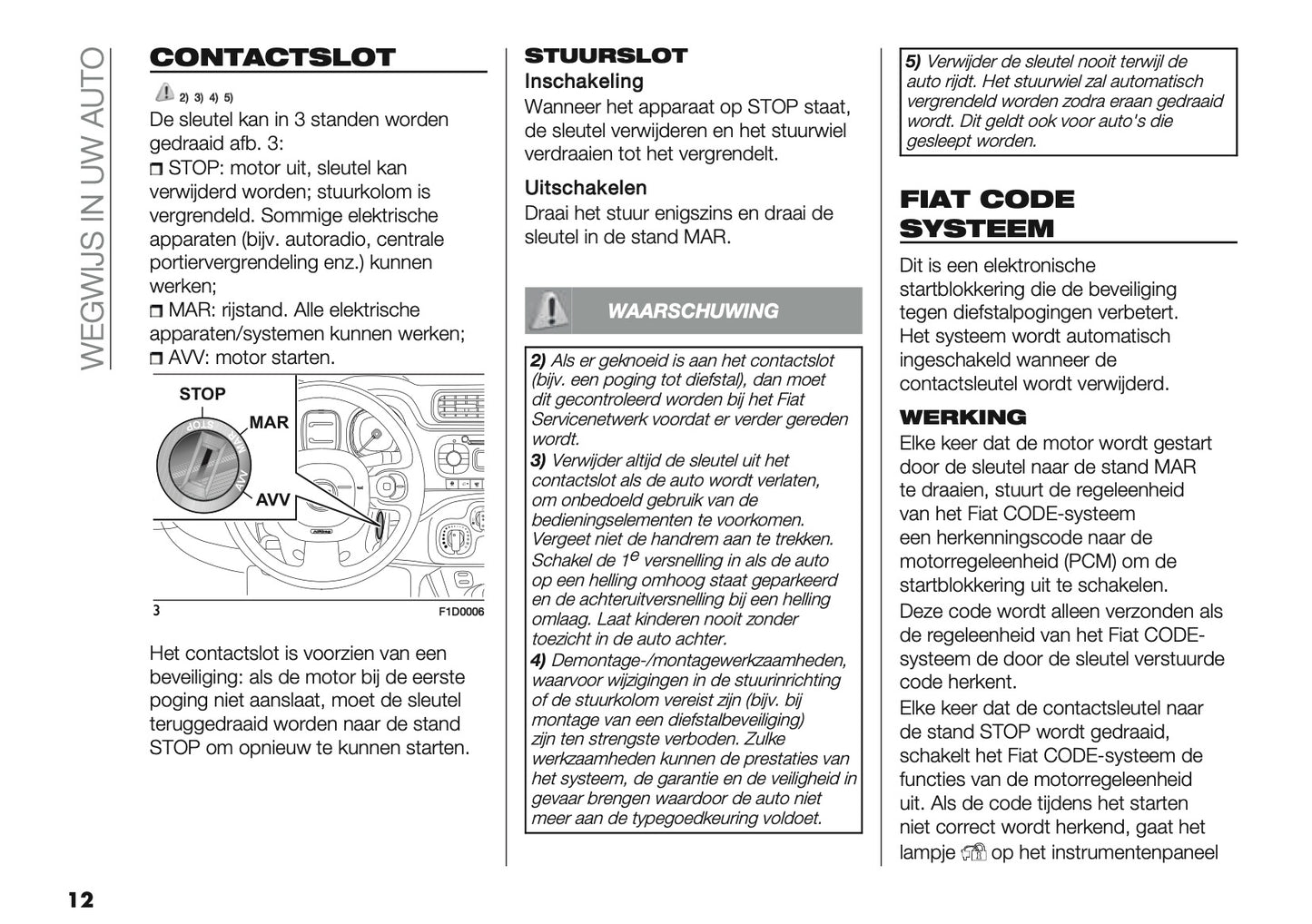 2019 Fiat Panda Owner's Manual | Dutch