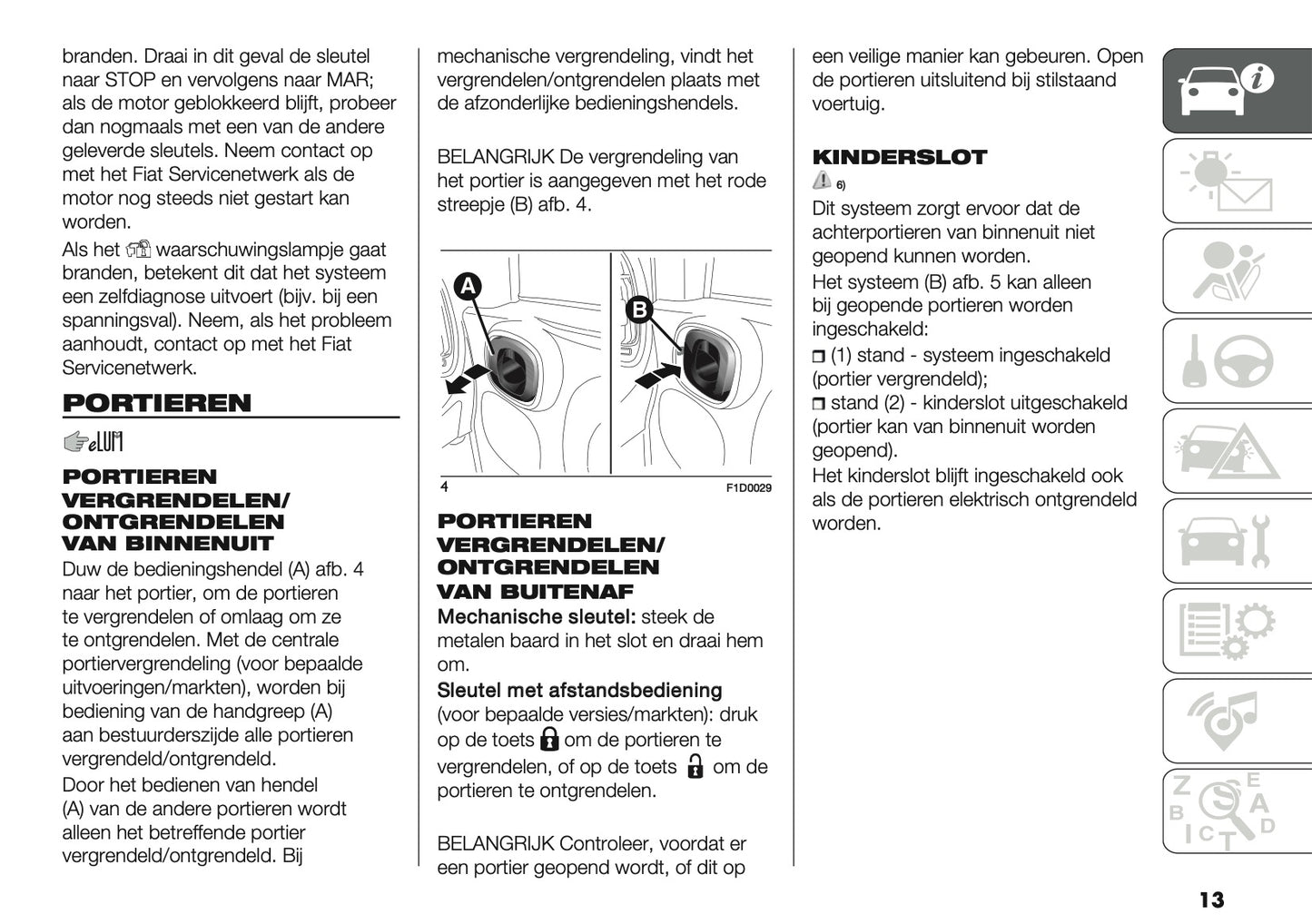 2019 Fiat Panda Owner's Manual | Dutch