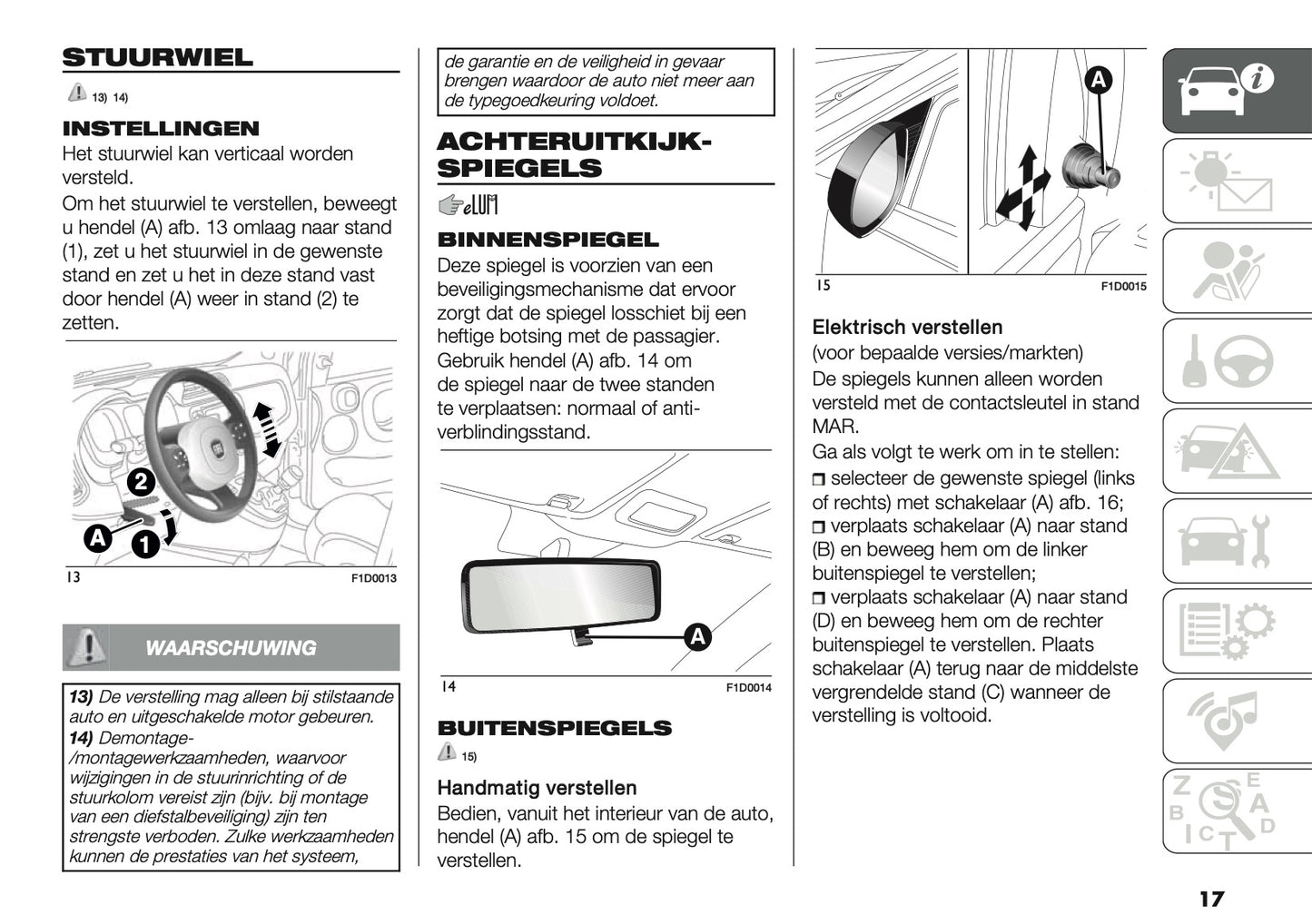 2019 Fiat Panda Owner's Manual | Dutch