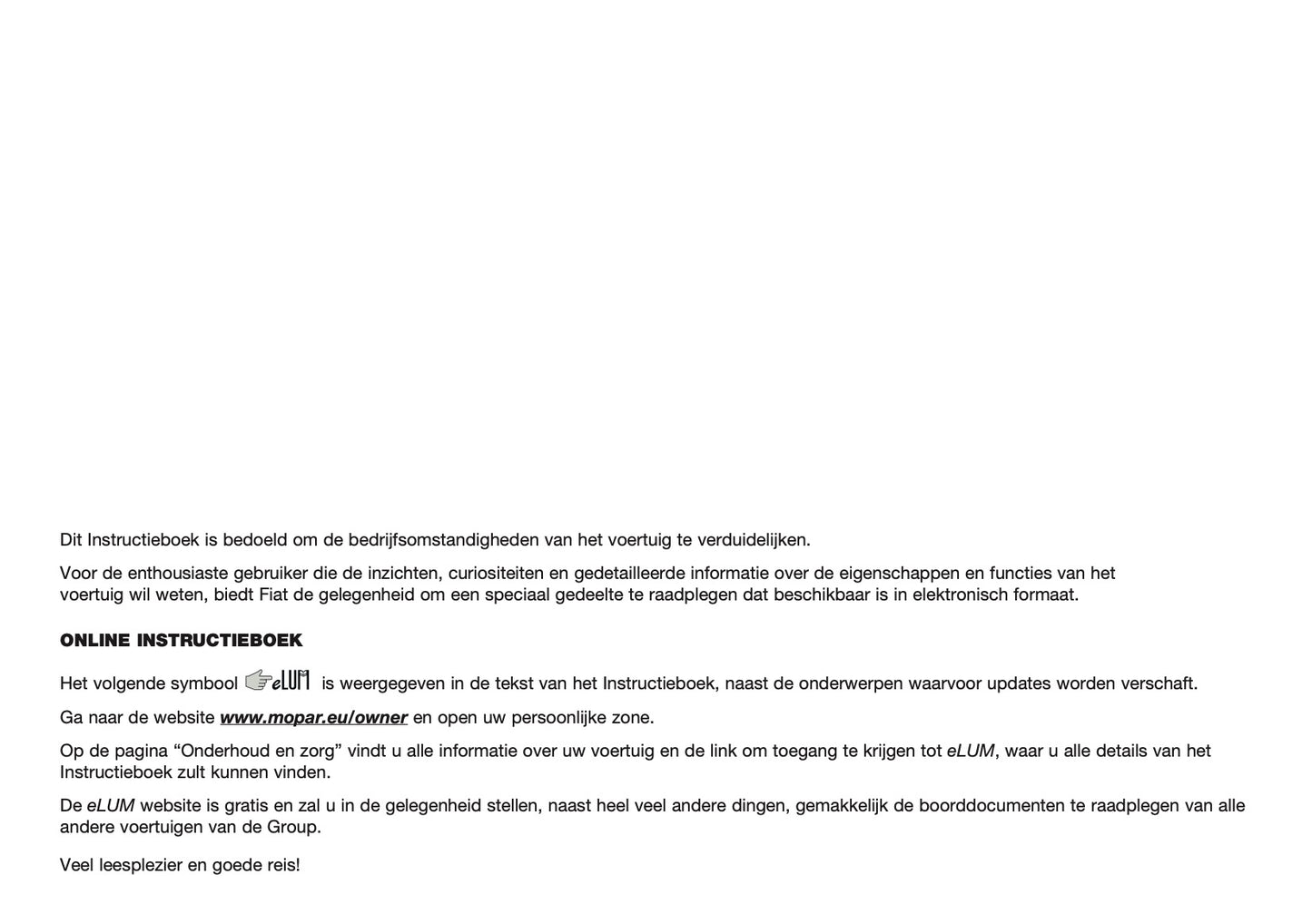 2019 Fiat Panda Owner's Manual | Dutch