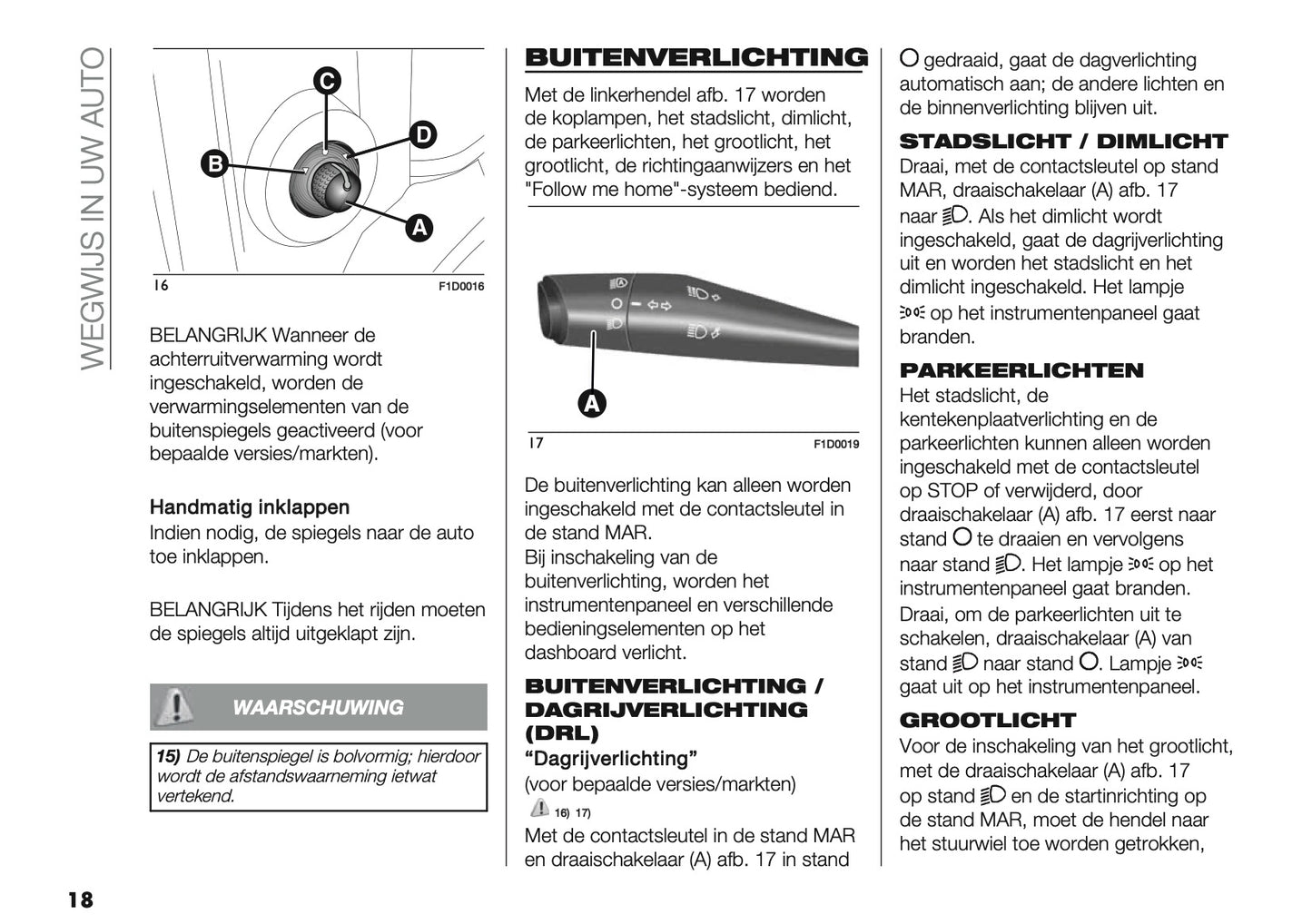 2019 Fiat Panda Owner's Manual | Dutch