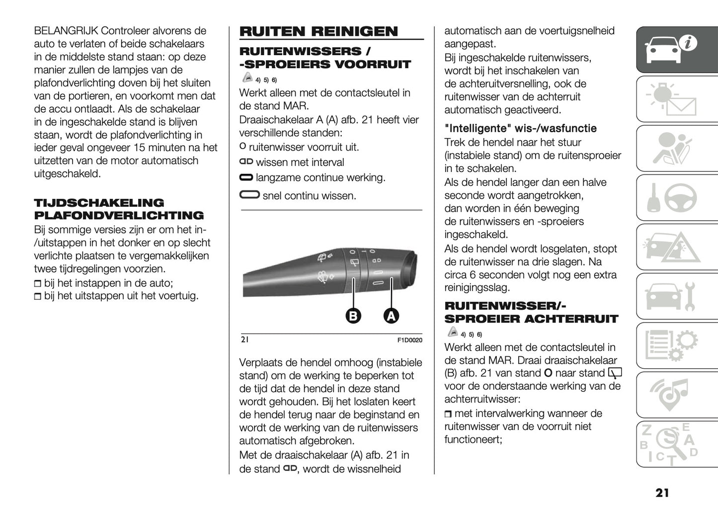 2019 Fiat Panda Owner's Manual | Dutch