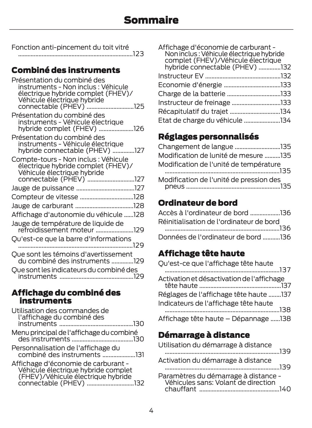 2025-2026 Ford Kuga Owner's Manual | French