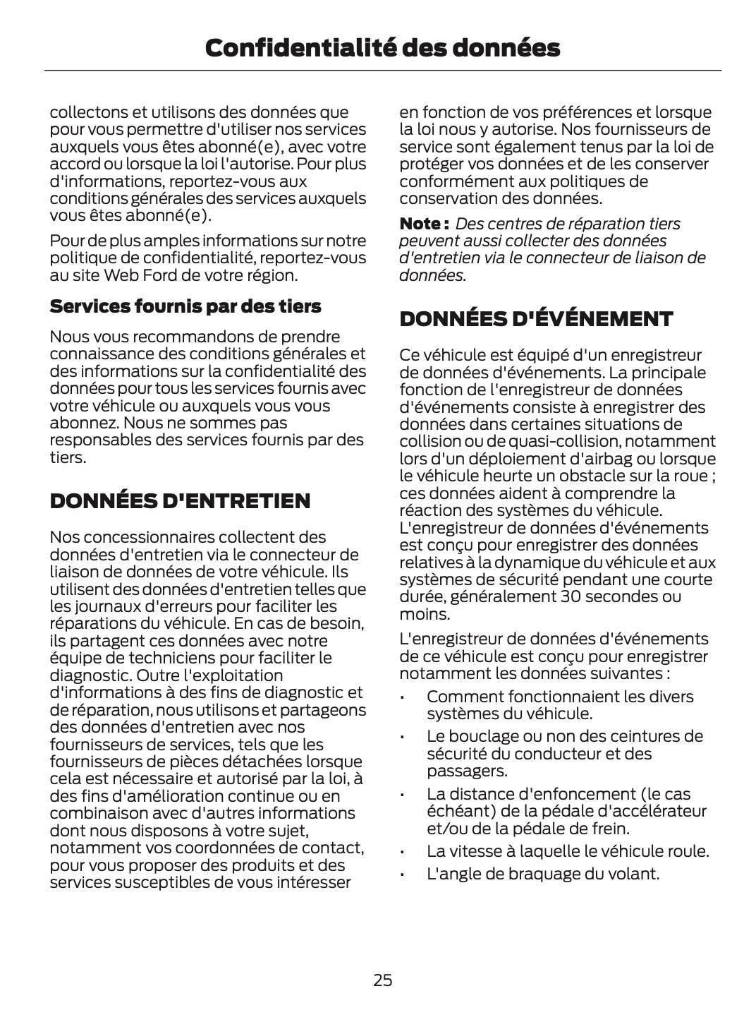 2024-2025 Ford Mustang Owner's Manual | French
