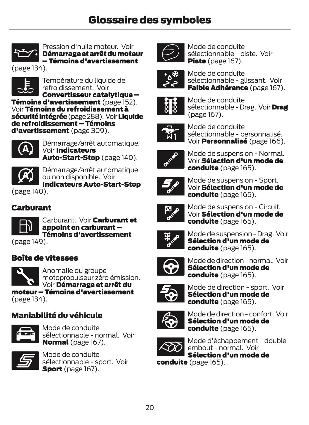 2025-2026 Ford Mustang Owner's Manual | French