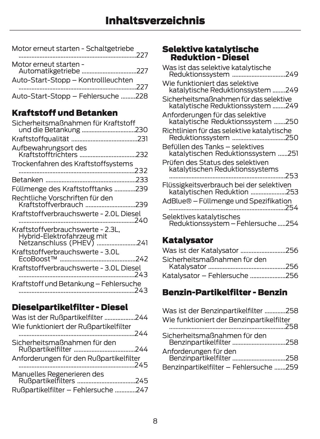 2024-2025 Ford Ranger Bedienungsanleitung | Deutsch