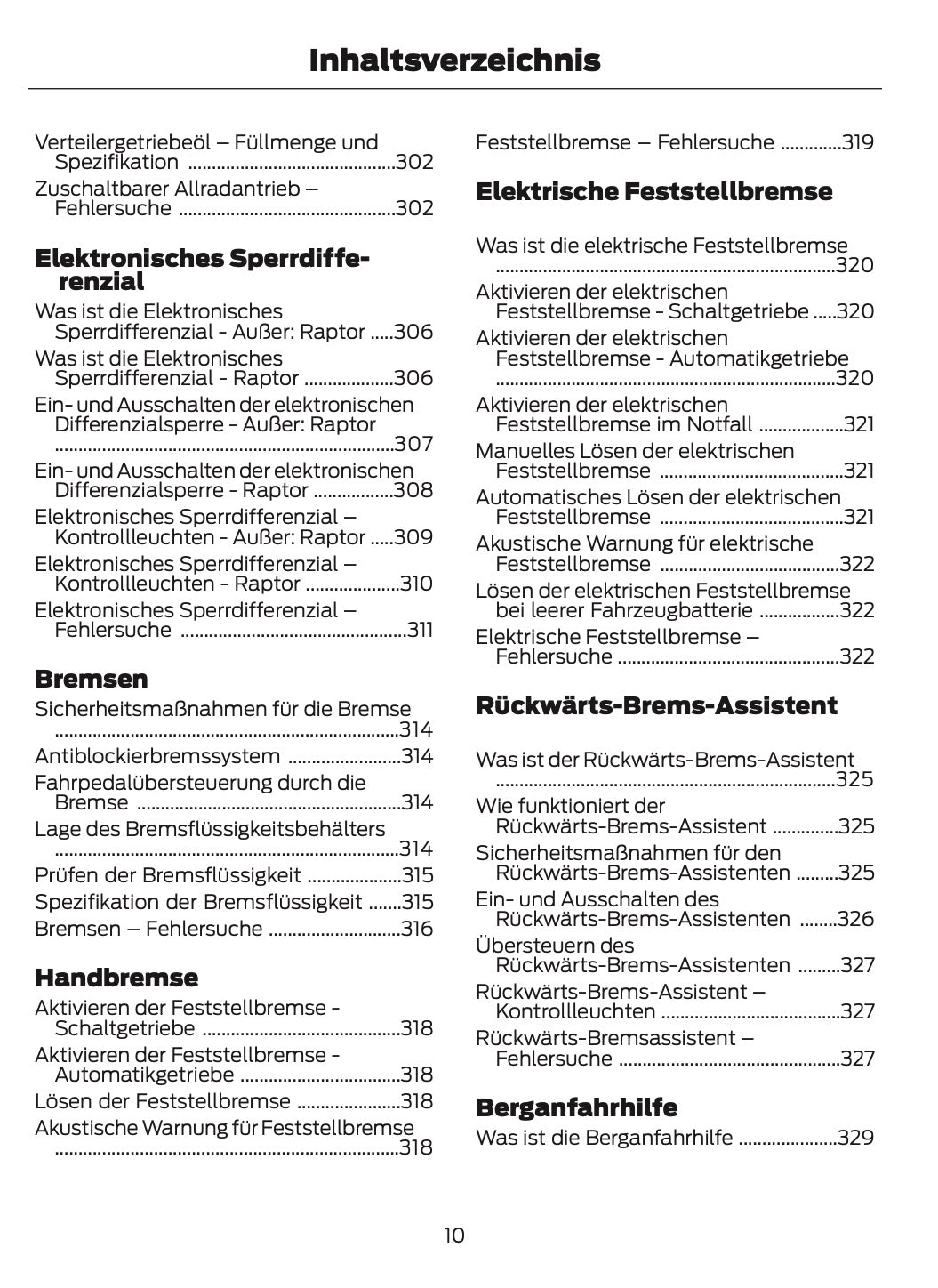 2024-2025 Ford Ranger Bedienungsanleitung | Deutsch