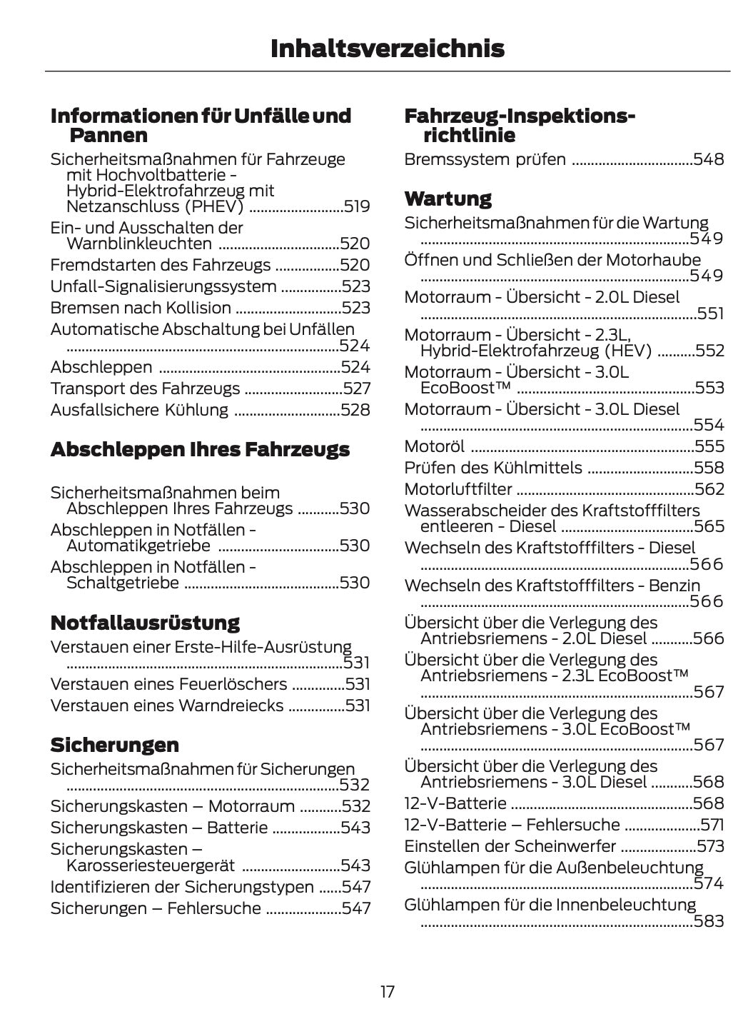 2024-2025 Ford Ranger Bedienungsanleitung | Deutsch