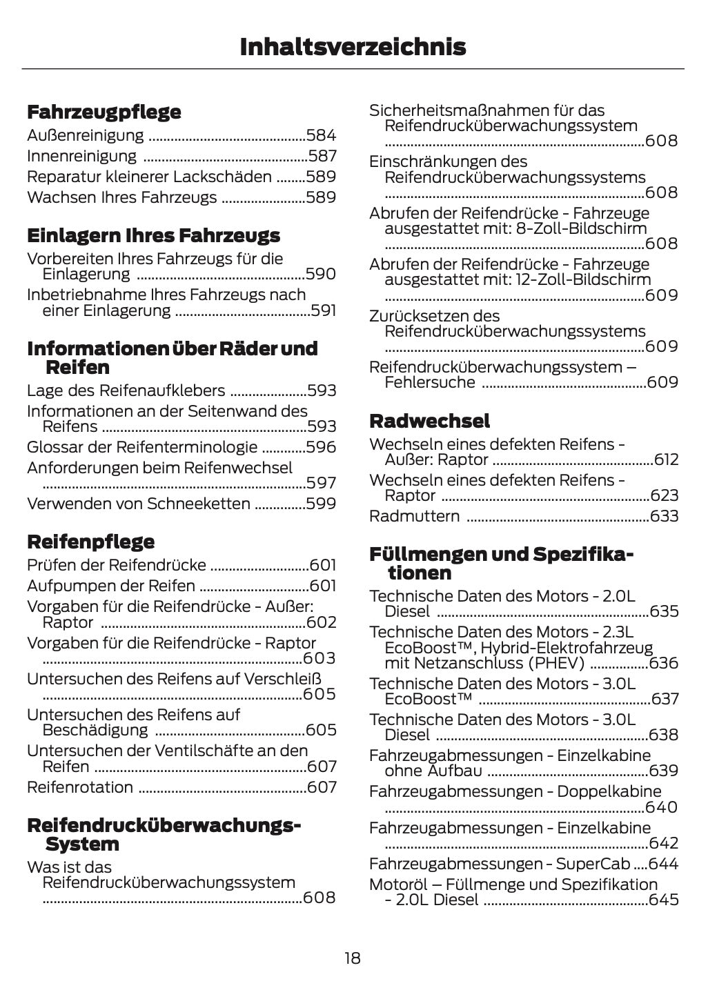 2024-2025 Ford Ranger Bedienungsanleitung | Deutsch