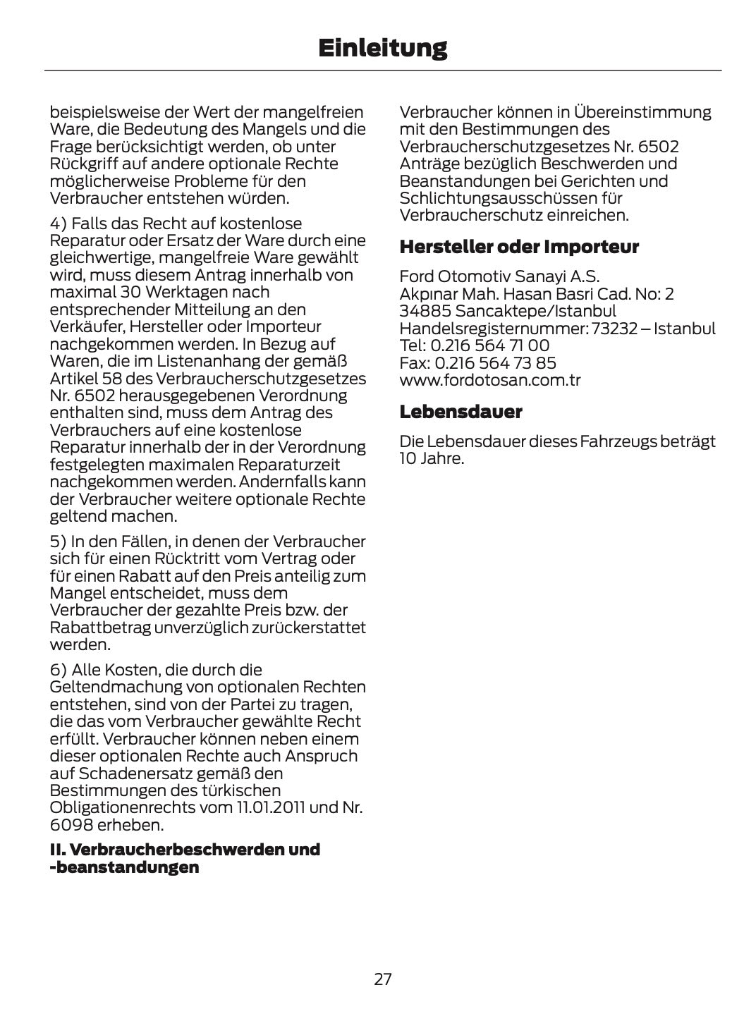 2024-2025 Ford Ranger Bedienungsanleitung | Deutsch