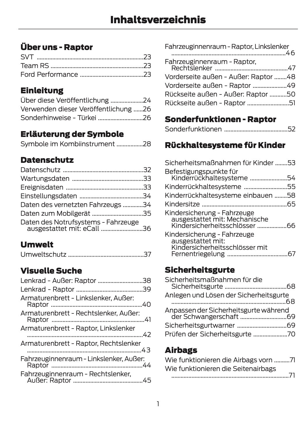 2024-2025 Ford Ranger Bedienungsanleitung | Deutsch