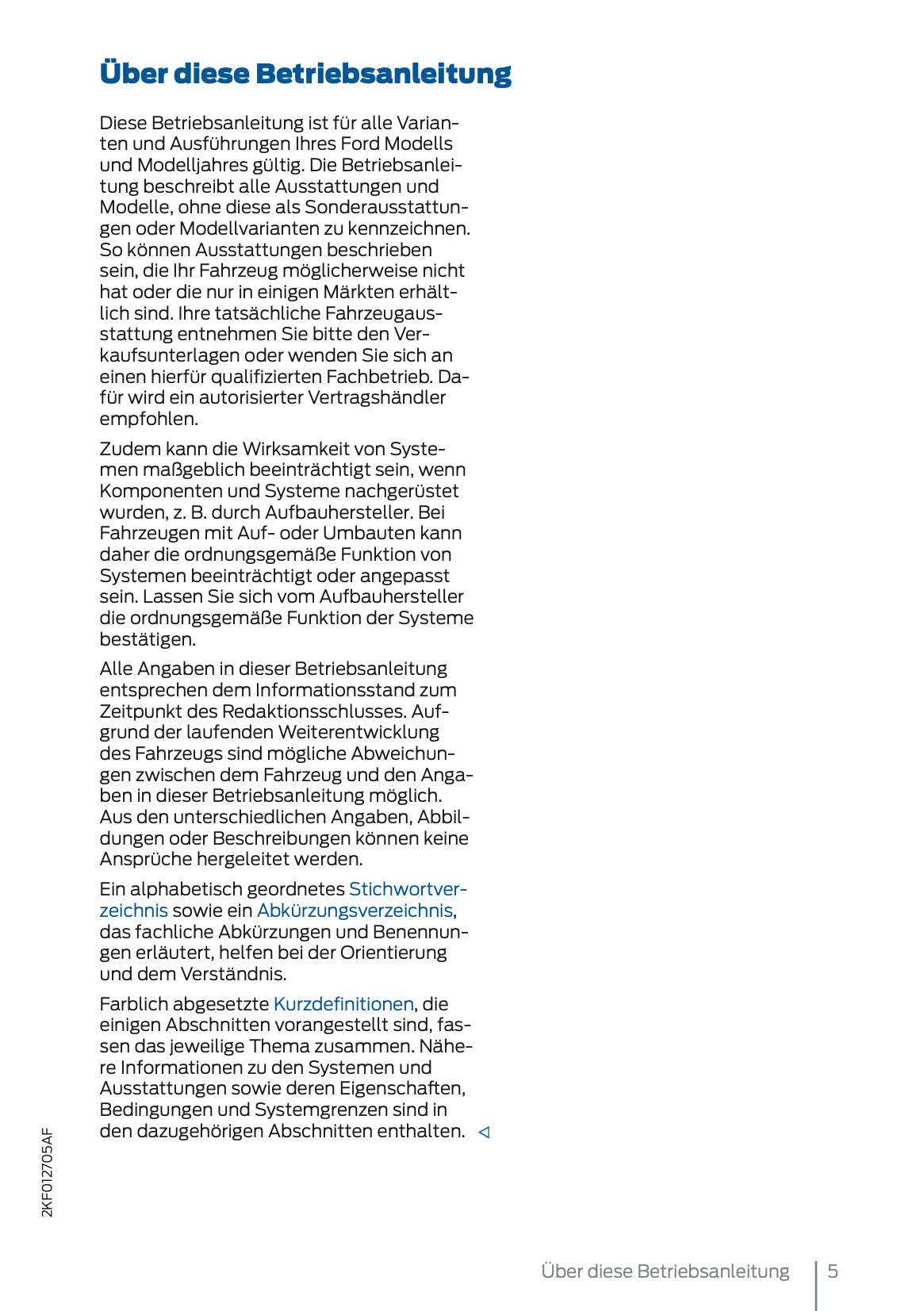 2024-2025 Ford Tourneo Connect/Transit Connect Bedienungsanleitung | Deutsch