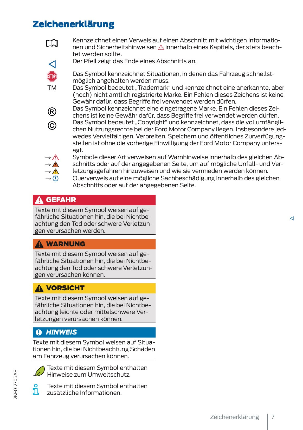 2024-2025 Ford Tourneo Connect/Transit Connect Bedienungsanleitung | Deutsch