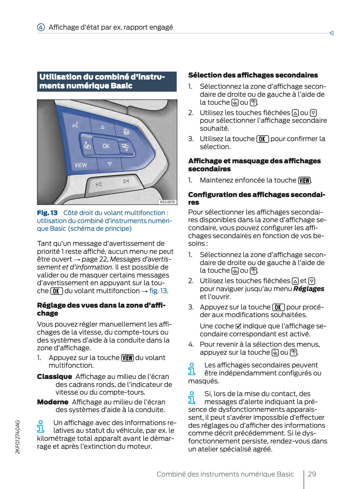 2025 Ford Tourneo Connect/Transit Connect Owner's Manual | French