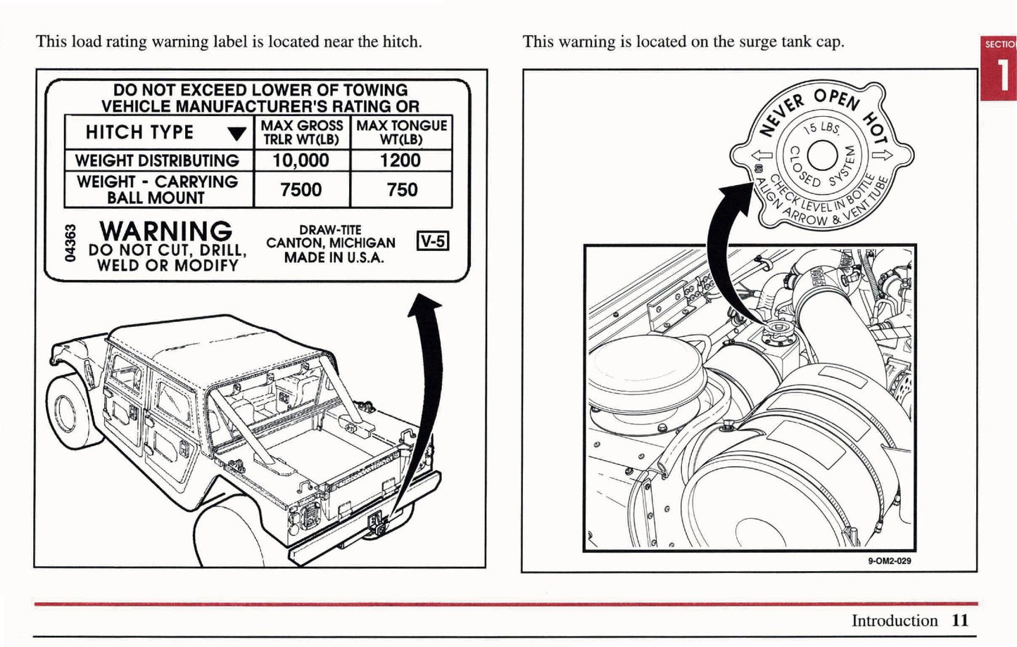 1999 Hummer H1 Owner's Manual | English