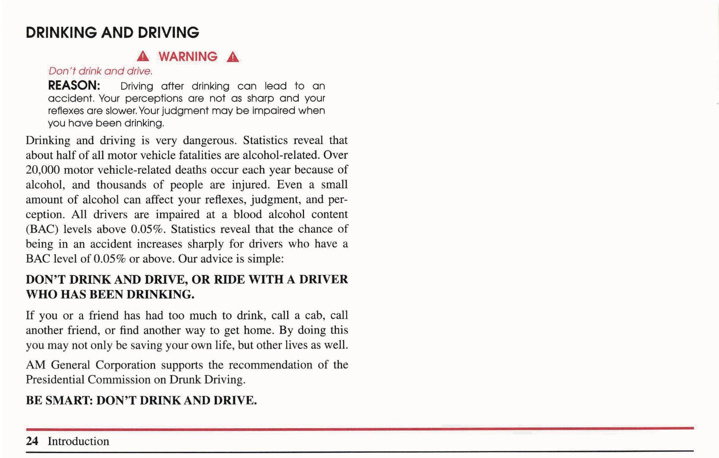 1999 Hummer H1 Owner's Manual | English