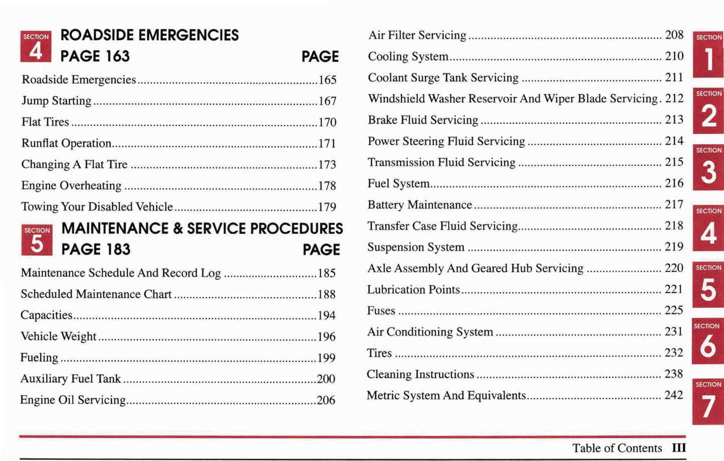 1999 Hummer H1 Owner's Manual | English