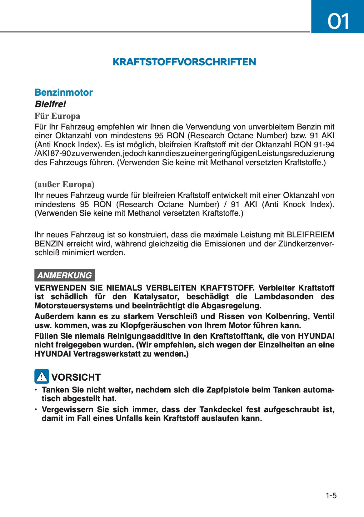 2025 Hyundai i10 Bedienungsanleitung | Deutsch