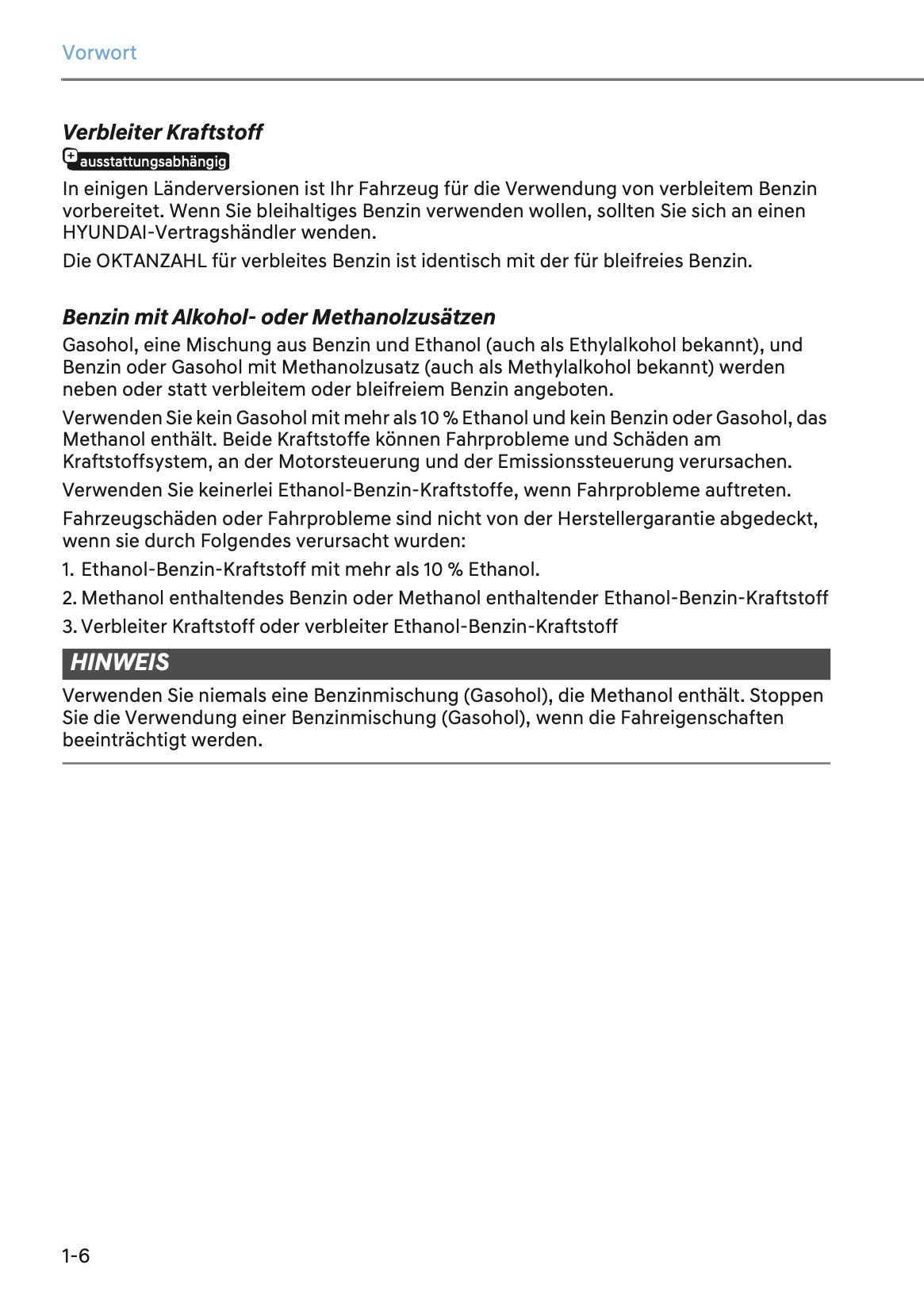 2023-2024 Hyundai Kona Bedienungsanleitung | Deutsch