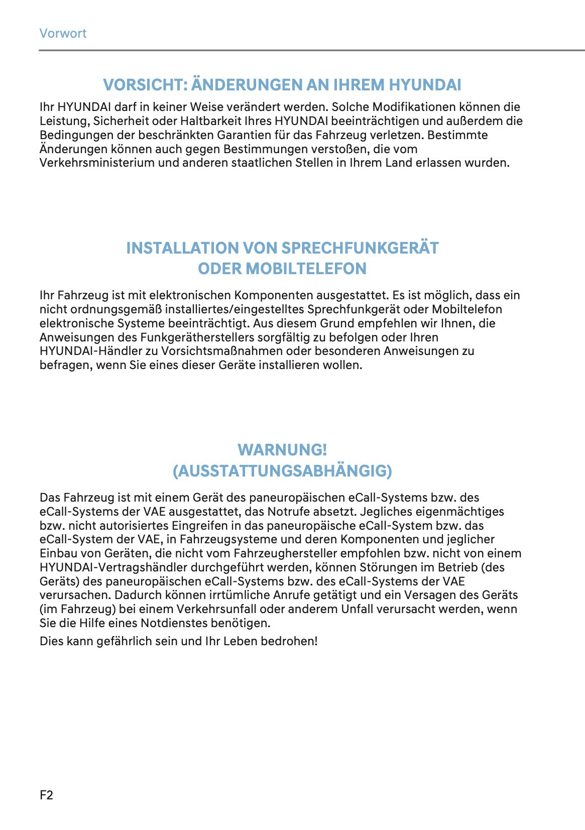 2023-2024 Hyundai Kona Bedienungsanleitung | Deutsch