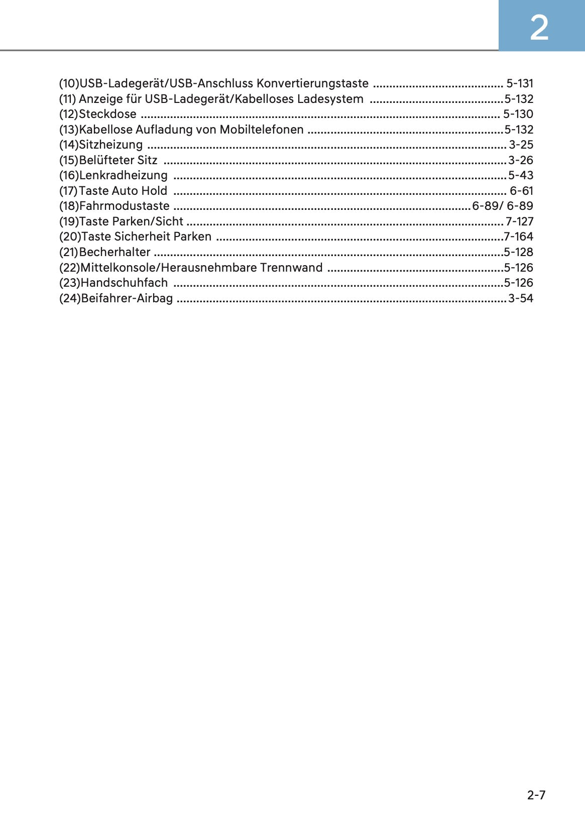 2023-2024 Hyundai Kona Bedienungsanleitung | Deutsch