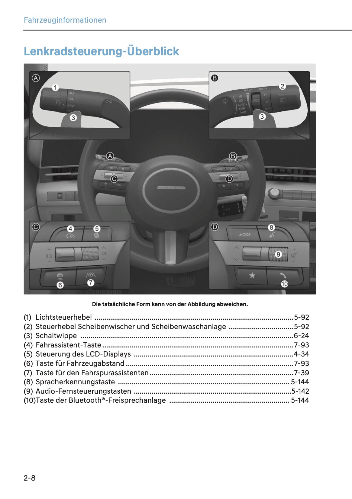 2023-2024 Hyundai Kona Bedienungsanleitung | Deutsch